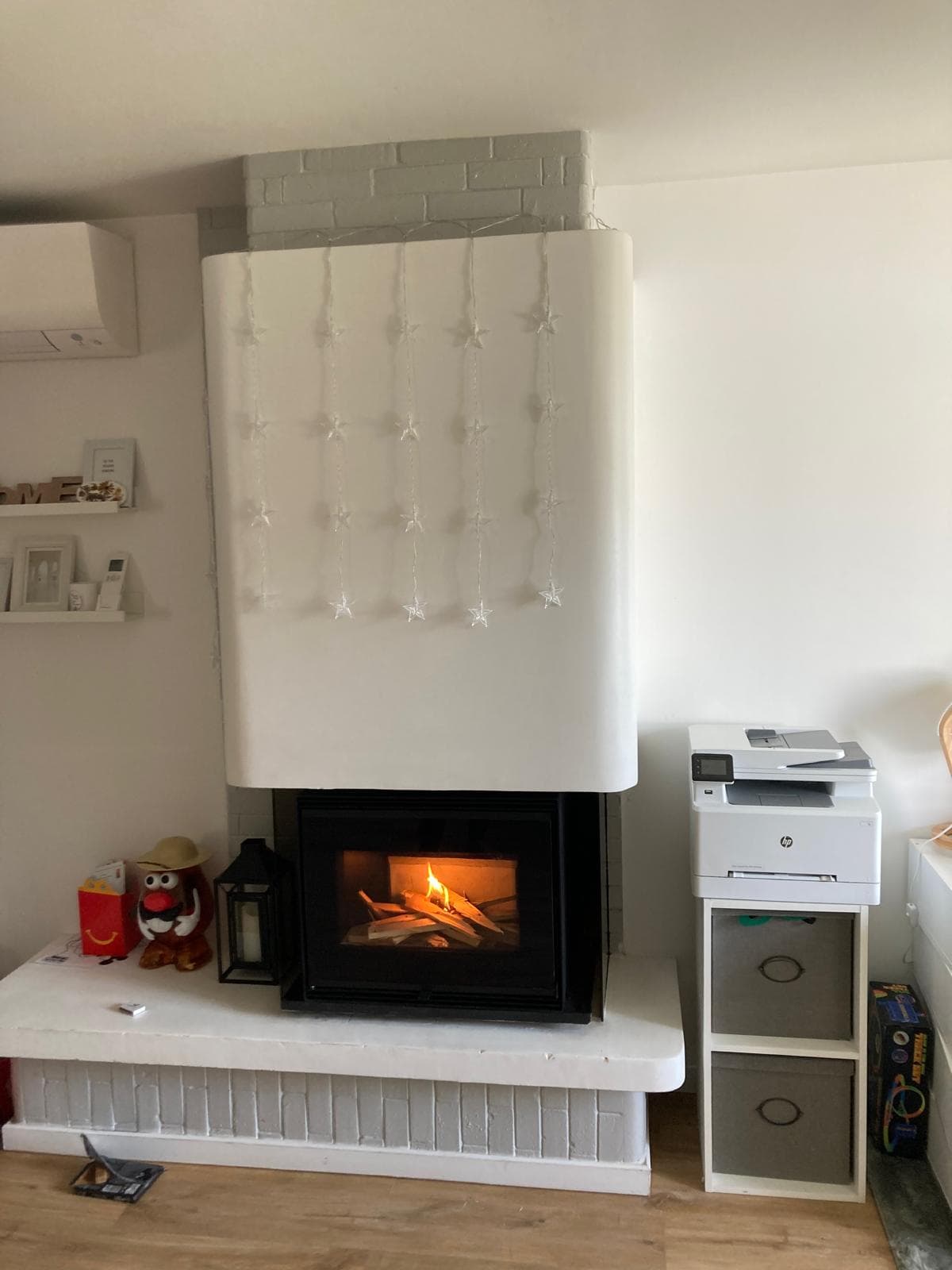 Cheminée moderne en pierre
